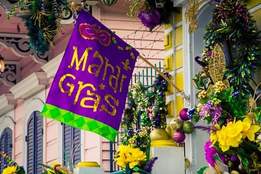 mardi gras flag